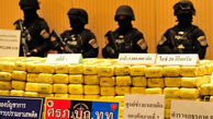 تصاویری از نمایشگاه محموله مواد مخدر در تایلند 