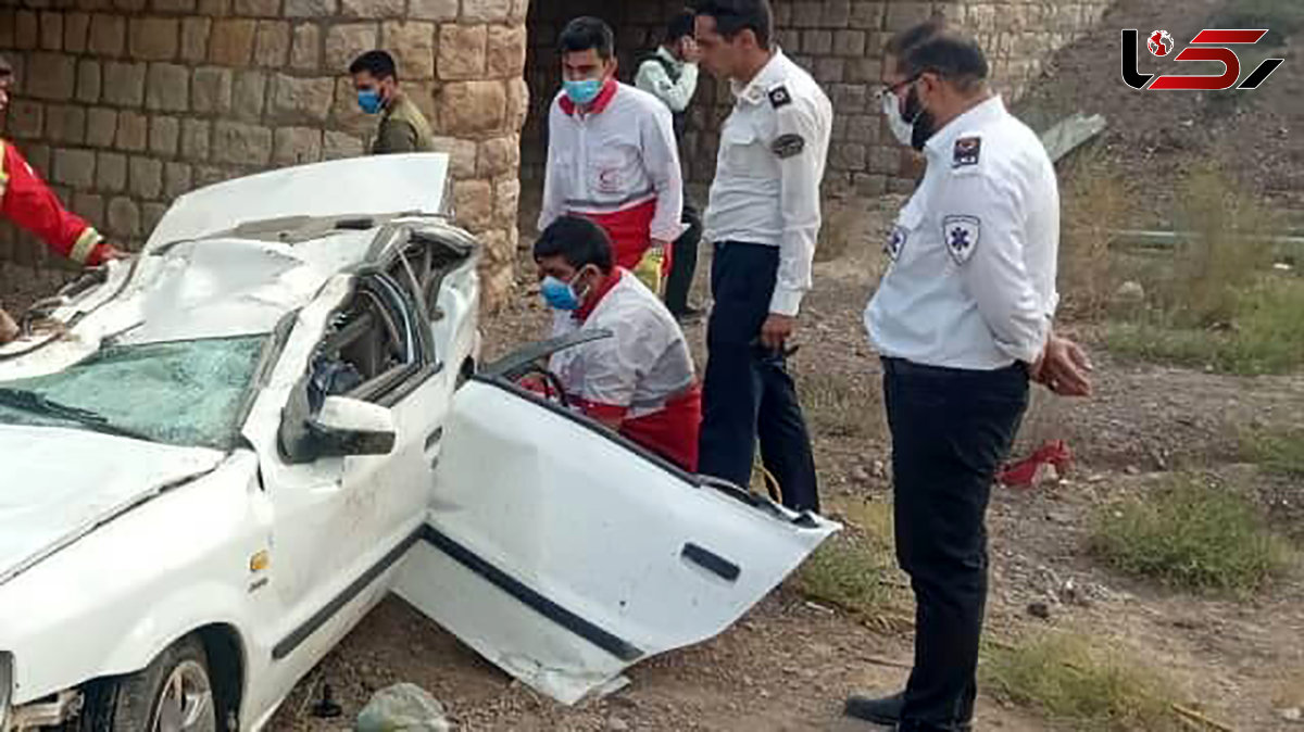 سقوط مرگبار سمند از پل / 2 کشته در جاده سمنان