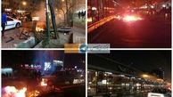 تصاویری از  وضعیت امشب در خیابان انقلاب تهران