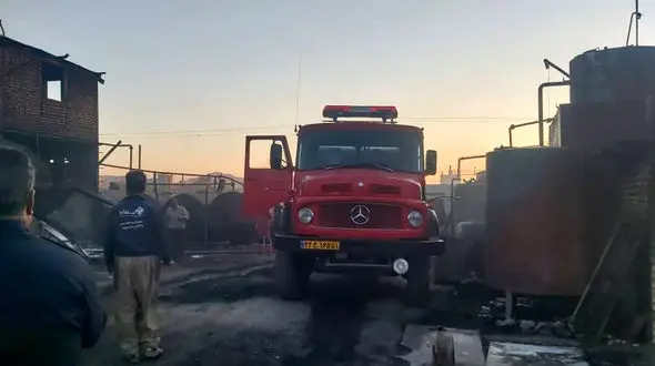 انفجار دیگ روغن درکارخانه روغن قروه