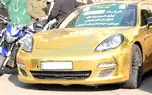 پورشه طلایی تهران را به هم ریخت / پلیس آن را توقیف کرد + فیلم جزئیات