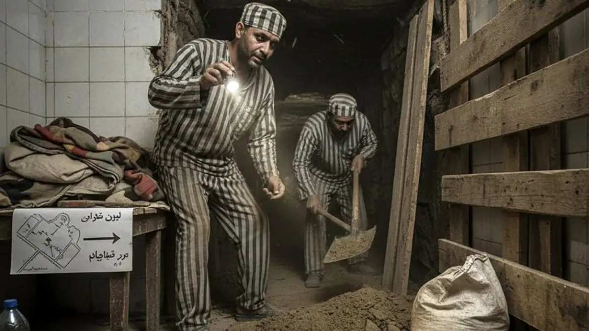 بزرگترین فرار از زندان در ایران / فرار دوم رابین هود ایران با اشرف پروانه با حفر تونل در زندان رجایی شهر /قسمت سوم