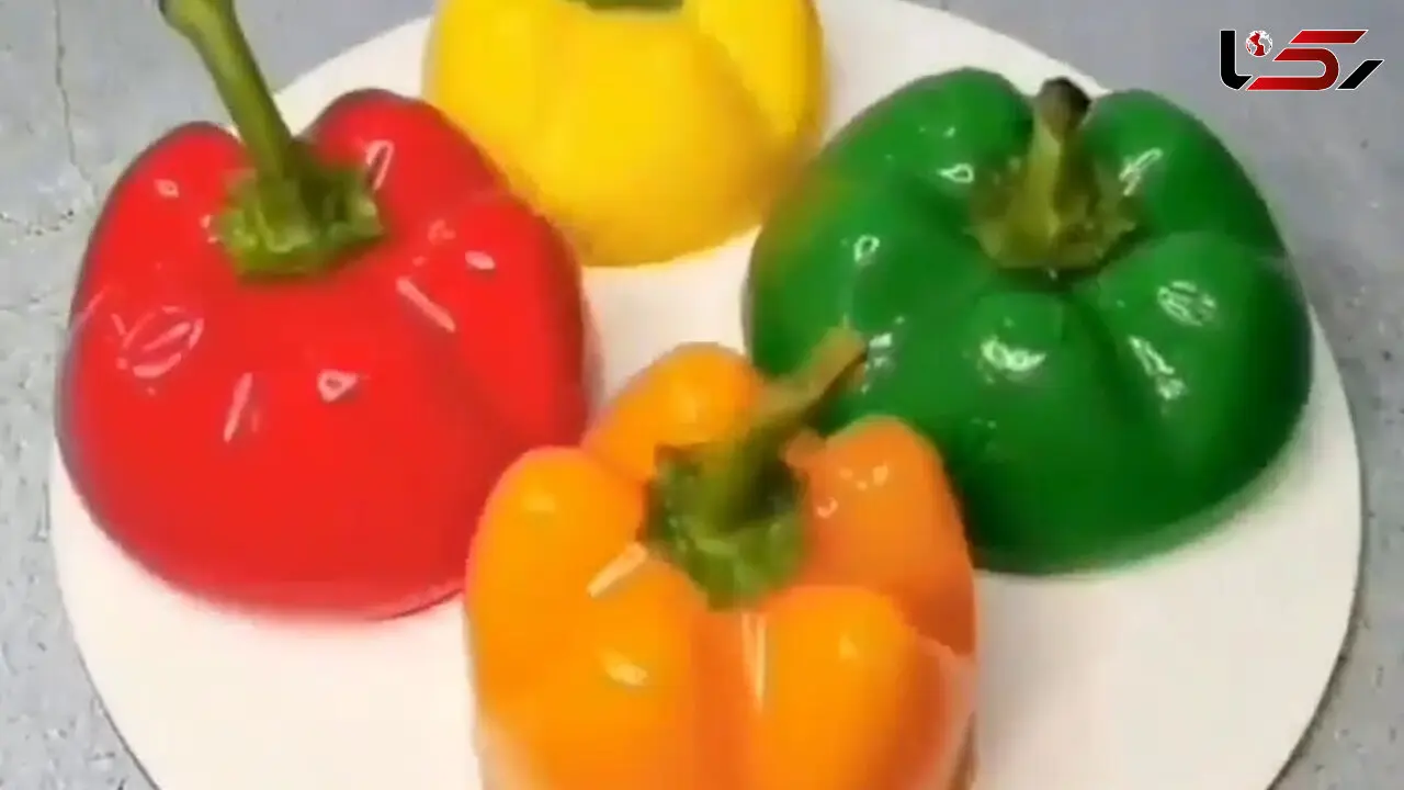 درست کردن ژله بدون قالب + فیلم