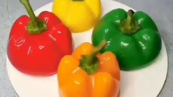 درست کردن ژله بدون قالب + فیلم