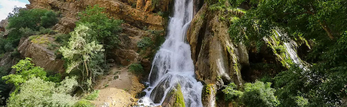  آبشار آب سفید لرستان ، عروس آبشارهای ایران +فیلم