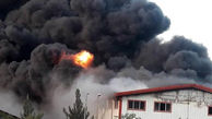 آتش‌سوزی در سوله تجاری در کرج