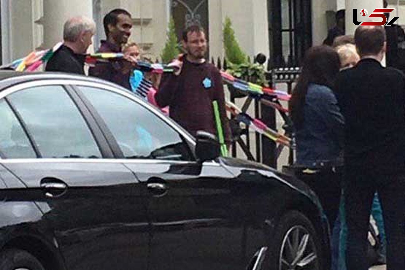 مسدود بودن پیاده روی جلوی سفارت ایران در لندن