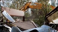 تخریب یک رستوران در بستر رودخانه شطیط شوشتر
