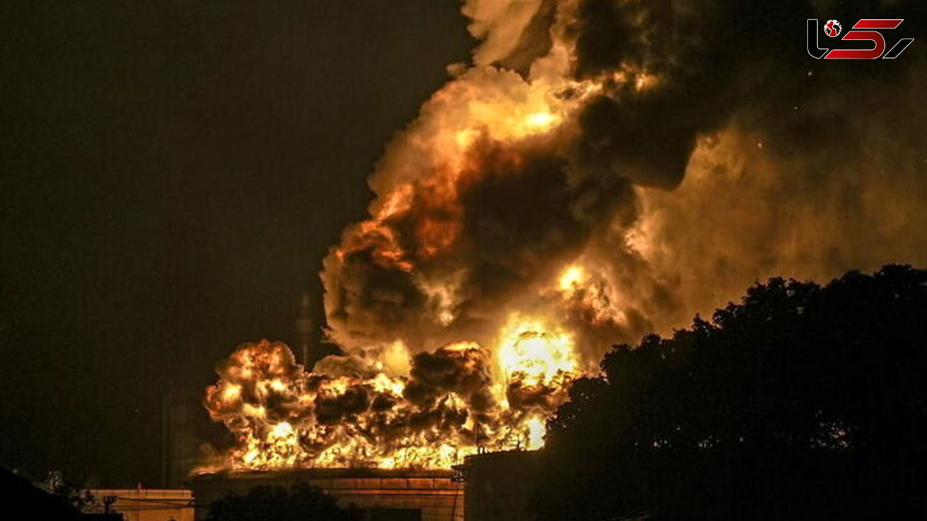آتش‌سوزی بزرگ در کارخانه سیمان دشتستان  / ماموریت ویژه اورژانس هوایی !