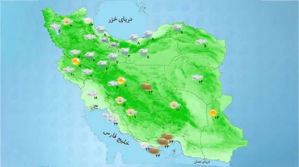 باران و برف در راه تهران و چند استان‌ دیگر