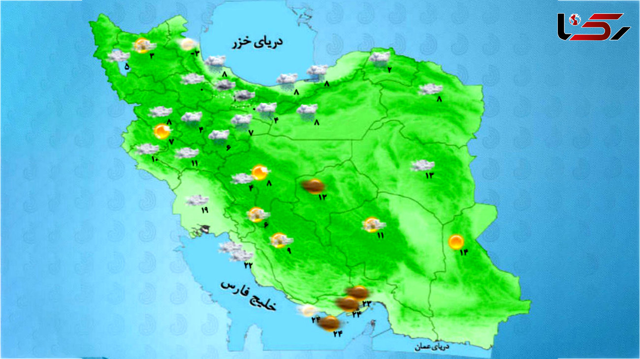 باران و برف در راه تهران و چند استان‌ دیگر