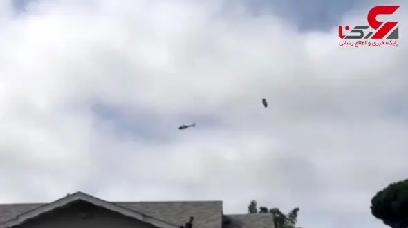 فیلم لحظه گیر انداختن یک یوفو توسط هلی کوپتر پلیس! + عکس