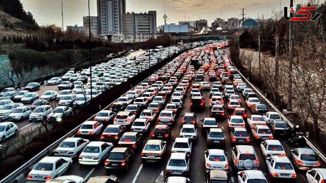 ترافیک سنگین در مسیرهای ورودی به تهران