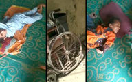 فقر مطلق در خانه کودکان معلول روستای "کهنکاکش پایین" بلوچستان / پول درمان ندارند + فیلم