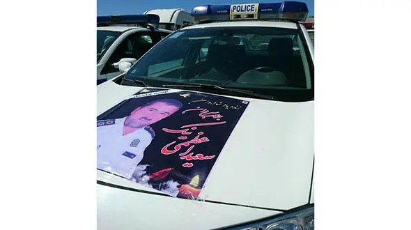 مرگ تلخ یک افسر پلیس راهور فارس در تصادف + عکس
