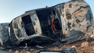 انتقام گیری آتشین در همدان / 2 خودروی لوکس جزغاله شدند