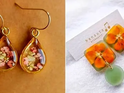 استایل جذاب با گوشواره رزین دست ساز؛ 15 مدل شگفت‌ انگیز