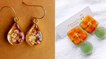 استایل جذاب با گوشواره رزین دست ساز؛ 15 مدل شگفت‌ انگیز