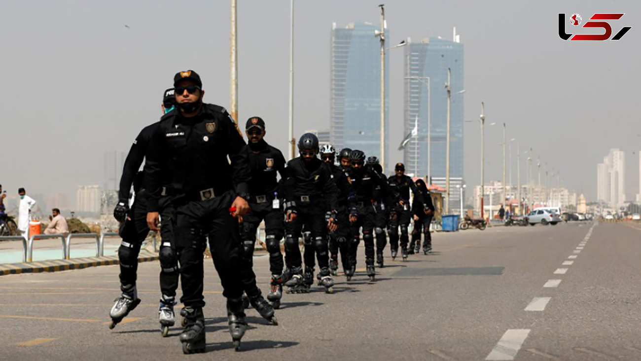 پرورش پلیس های اسکیت سوار در پاکستان + عکس