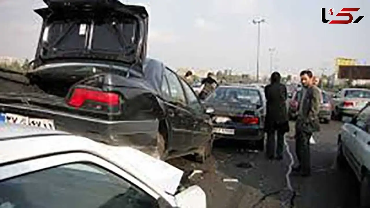 تصادف زنجیره‌ای مرگبار ۱۰ دستگاه خودرو در آزاد راه زنجان - تبریز + عکس