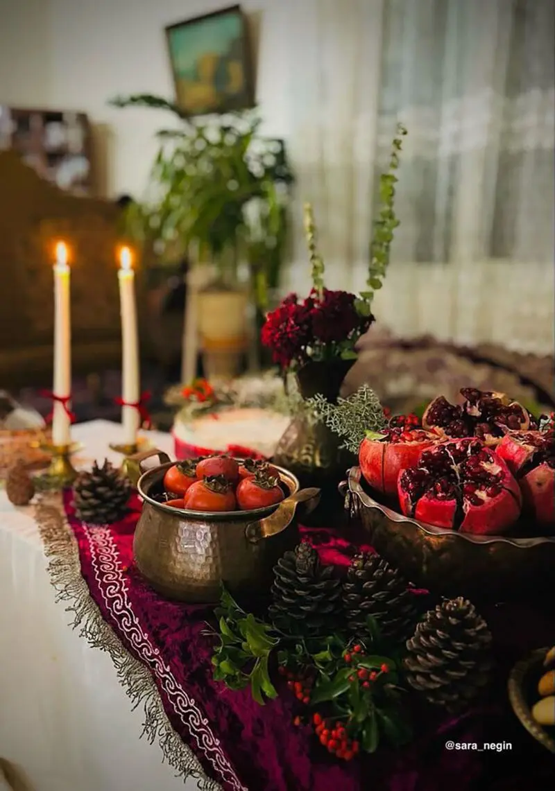 تزیین سفره شب یلدا لاکچری عروس<p> </p>
