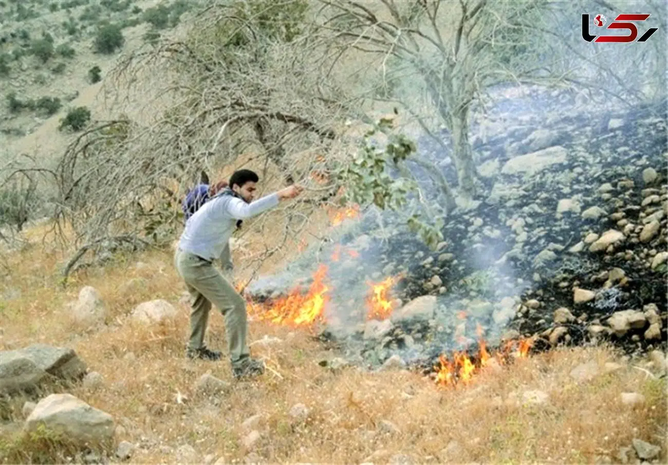 آتش‌سوزی در بام خرم‌آباد