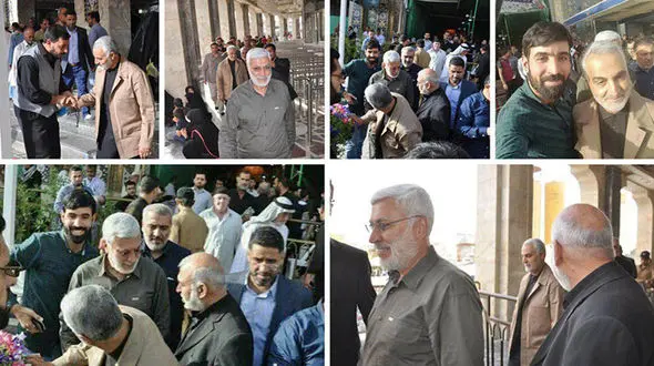  سردار سلیمانی در شب قدر به زیارت کربلا رفت+ عکس