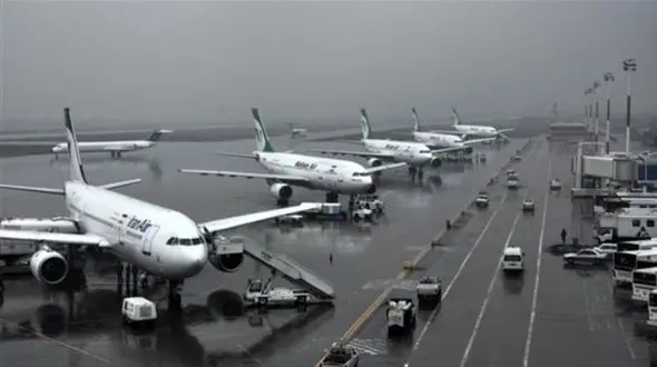 توقف 4 ساعته پرواز فرودگاه‌های استان تهران