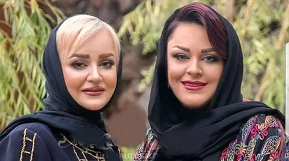 نگاهی به آشپزخانه نعیمه نظام‌دوست با کابینت‌های قهوه‌ای سوخته و لوازم برقی سفید/  چهره خواهر نعیمه نظام دوست با شباهتی بسیار زیاد!