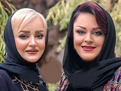 نگاهی به آشپزخانه نعیمه نظام‌دوست با کابینت‌های قهوه‌ای سوخته و لوازم برقی سفید/  چهره خواهر نعیمه نظام دوست با شباهتی بسیار زیاد!