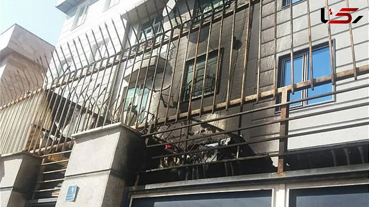 آتش سوزی آبگرمکن دیواری در منزل مسکونی 