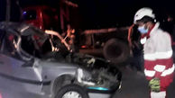 فیلم سوزناک از تصادف زنجیره ای ۳۰ خودرو در اردبیل / همه در حال یخ زدن بودند