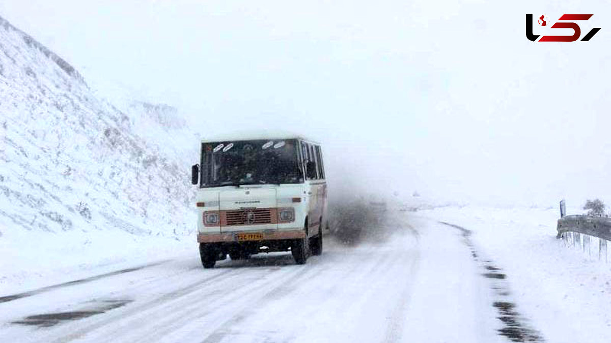 غافلگیری برف درجاده‌های 7 استان