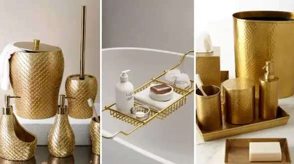 زیبایی در جزئیات: لوازم طلایی سرویس بهداشتی برای دکوراسیون لوکس