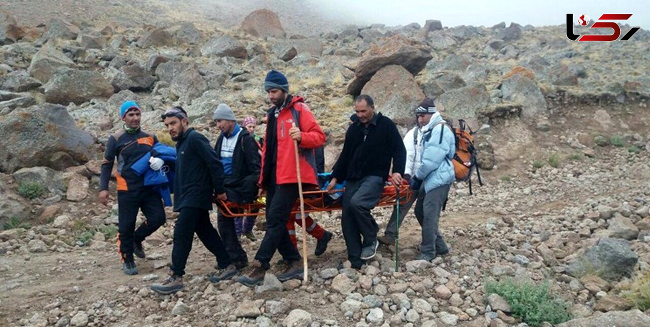 سقوط زن 42 ساله در ارتفاعات کوه سبلان + عکس