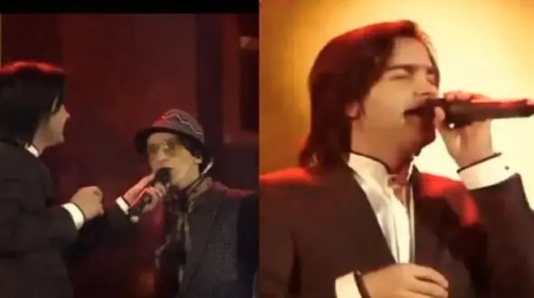 فیلم/ یادی کنیم از آواز باشکوه احساسی محسن یگانه /  مرتضی پاشایی را برد بالای استیج دونفره با صدای ترکیبی شاهکار کردند