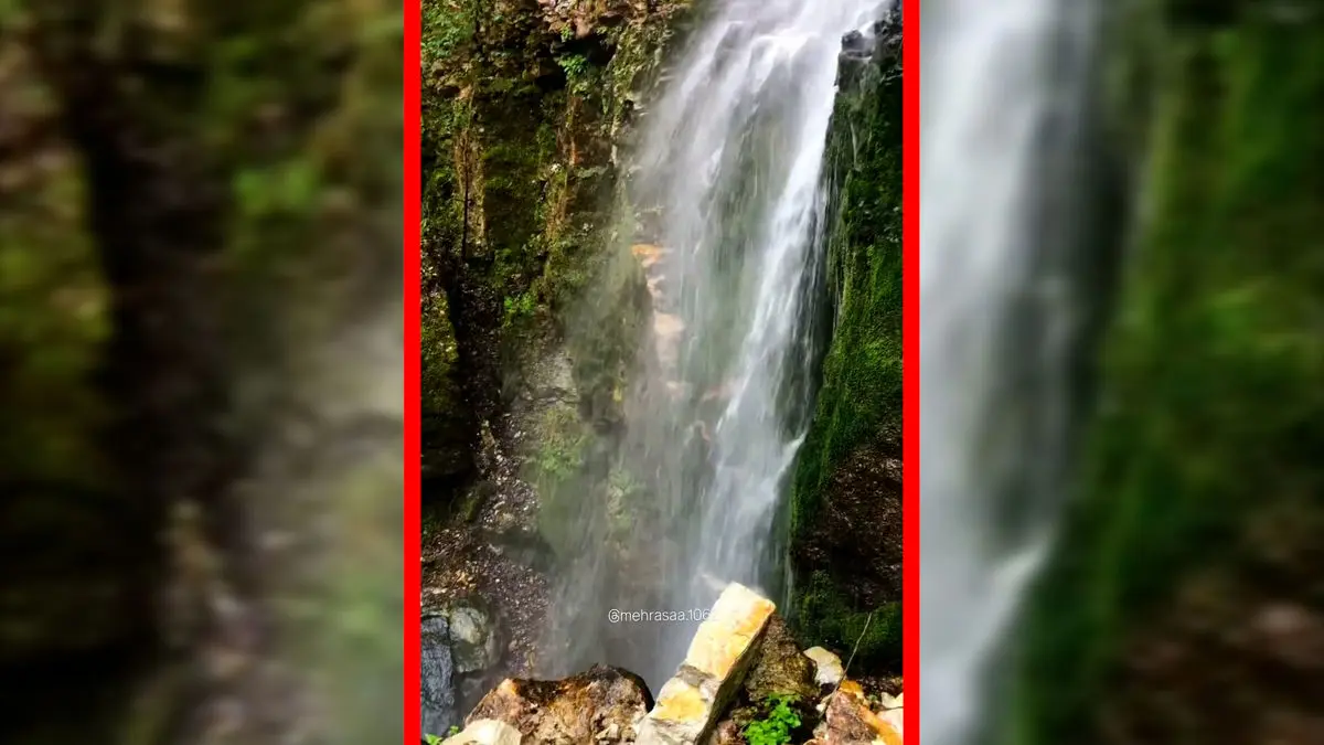 فیلم آبشار دیدنی در مازندران