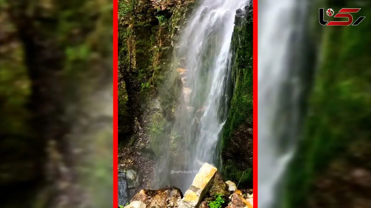 فیلم آبشار دیدنی در مازندران