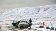 برف سنگین راه ارتباطی ۱۵ روستای خلخال را مسدود کرد