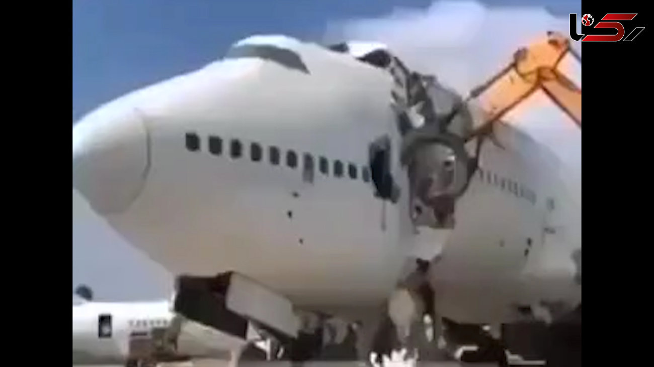 مراحل اوراق هواپیمای بوئینگ 747 + فیلم