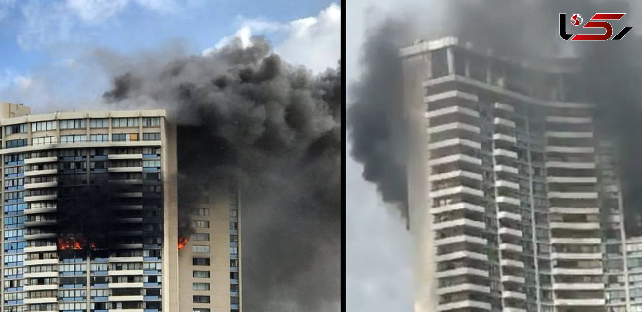 آتش‌سوزی در برج 36 طبقه هاوایی آمریکا / 3 نفر کشته شدند + تصاویر