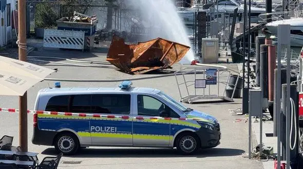 انفجار کپسول گاز بندر در آلمان 11 مجروح برجای گذاشت