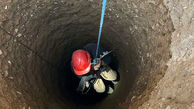 فیلم عملیات نفسگیر برای بیرون کشیدن جسد مرد جوان از عمق چاه 50 متری 