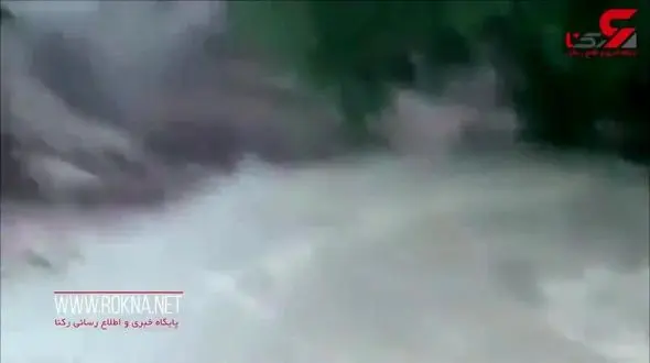 دو فیلم از لحظه ورود سیل مهیب امروز به خانه های مردم در کلات خراسان رضوی