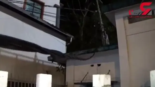 سیم لخت فشارقوی در خیابان وحشت آفرید+ فیلم