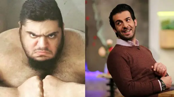 فیلم حمله تحقیرآمیز صدا و سیما به هالک ایرانی ! / آقای مجری هالک را له کرد !