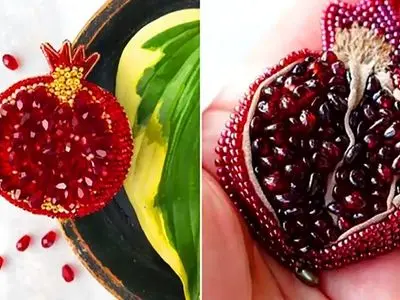 زیبایی پاییزی با گل سینه انار دست‌ ساز؛ 15 ایده مدرن و شیک