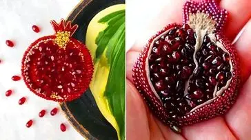 زیبایی پاییزی با گل سینه انار دست‌ ساز؛ 15 ایده مدرن و شیک