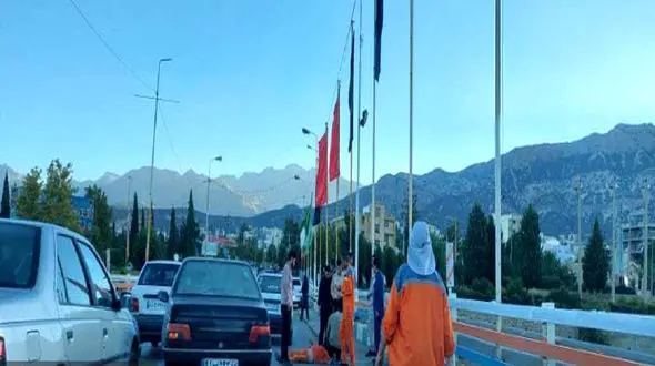 تصادف صبحگاهی پراید با پاکبان 57 ساله در یاسوج + عکس