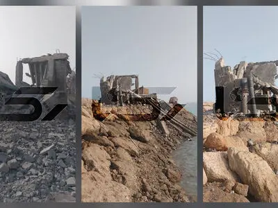 لحظاتی پس از اصابت موشک به آب‌ شیرین‌ کن جاسک + فیلم و عکس